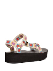 Teva Cream Flatform Universal Crochet Sandals - Image 3 of 6