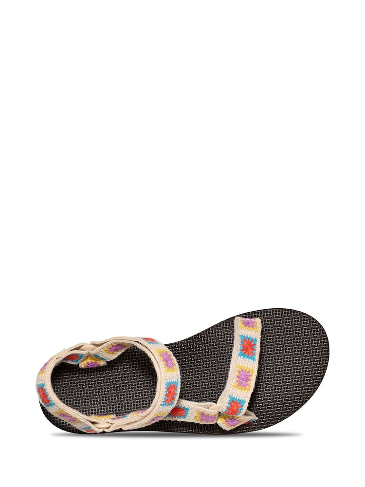 Teva Cream Flatform Universal Crochet Sandals - Image 5 of 6