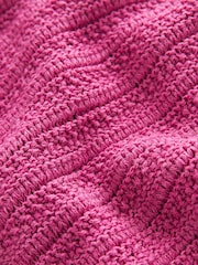 Pink - Gehäkelter Strickminirock​​​​​​​ - Bild 3 von 3