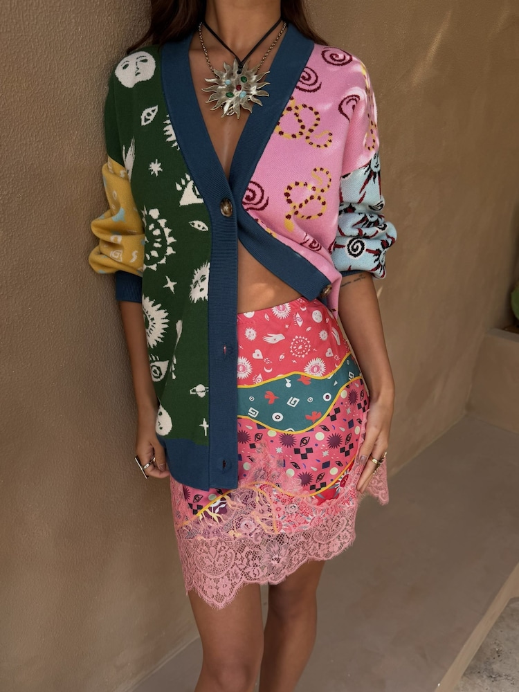 Never Fully Dressed Blue Pastel Morocco Mini Maeva Skirt - Image 1 of 5