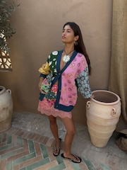 Never Fully Dressed Blue Pastel Morocco Mini Maeva Skirt - Image 2 of 5