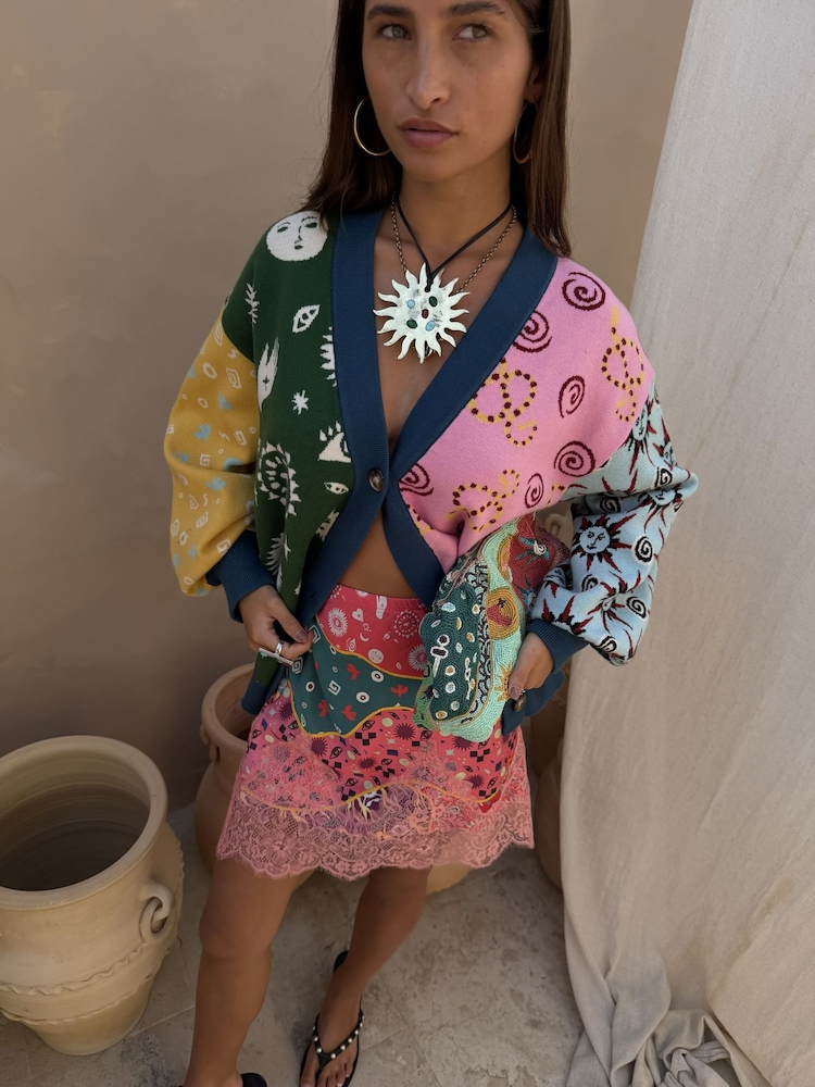 Never Fully Dressed Blue Pastel Morocco Mini Maeva Skirt - Image 5 of 5