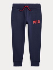 Polo Ralph Lauren Boys Blue Polo Player Logo Joggers - Image 4 of 5