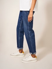 White Stuff Light Denim Blue Relaxed Katy Slim Jeans - Image 2 of 6