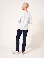 White Stuff Blue Straight Brooke Jeans - Image 2 of 6