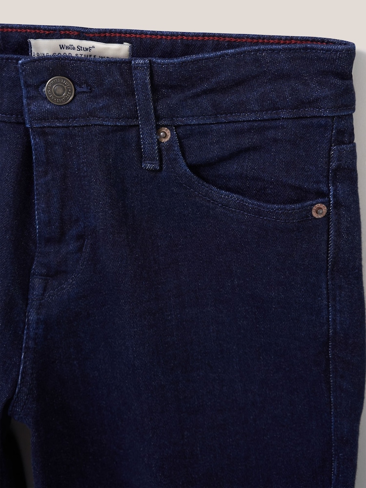 White Stuff Blue Straight Brooke Jeans - Image 6 of 6
