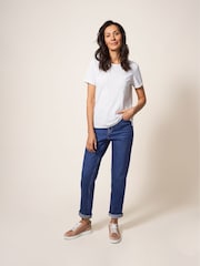 White Stuff Bright Blue Straight Brooke Jeans - Image 1 of 6