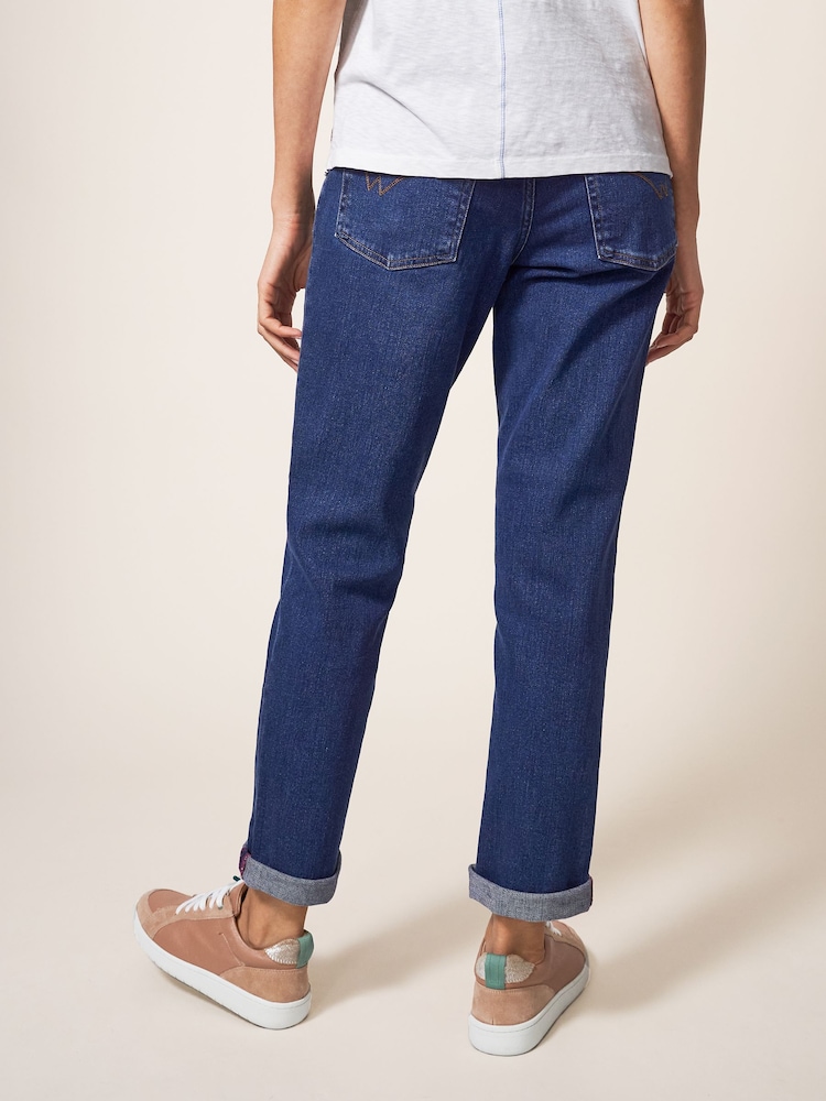 White Stuff Bright Blue Straight Brooke Jeans - Image 2 of 6