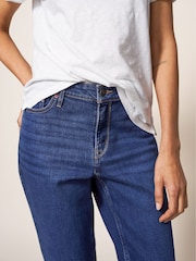White Stuff Bright Blue Straight Brooke Jeans - Image 3 of 6