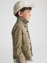 Reiss Sage Spark 9-12 yrs Suede Overshirt - Image 2 of 8