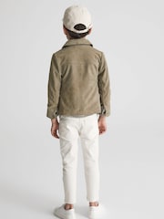 Reiss Sage Spark 9-12 yrs Suede Overshirt - Image 4 of 8