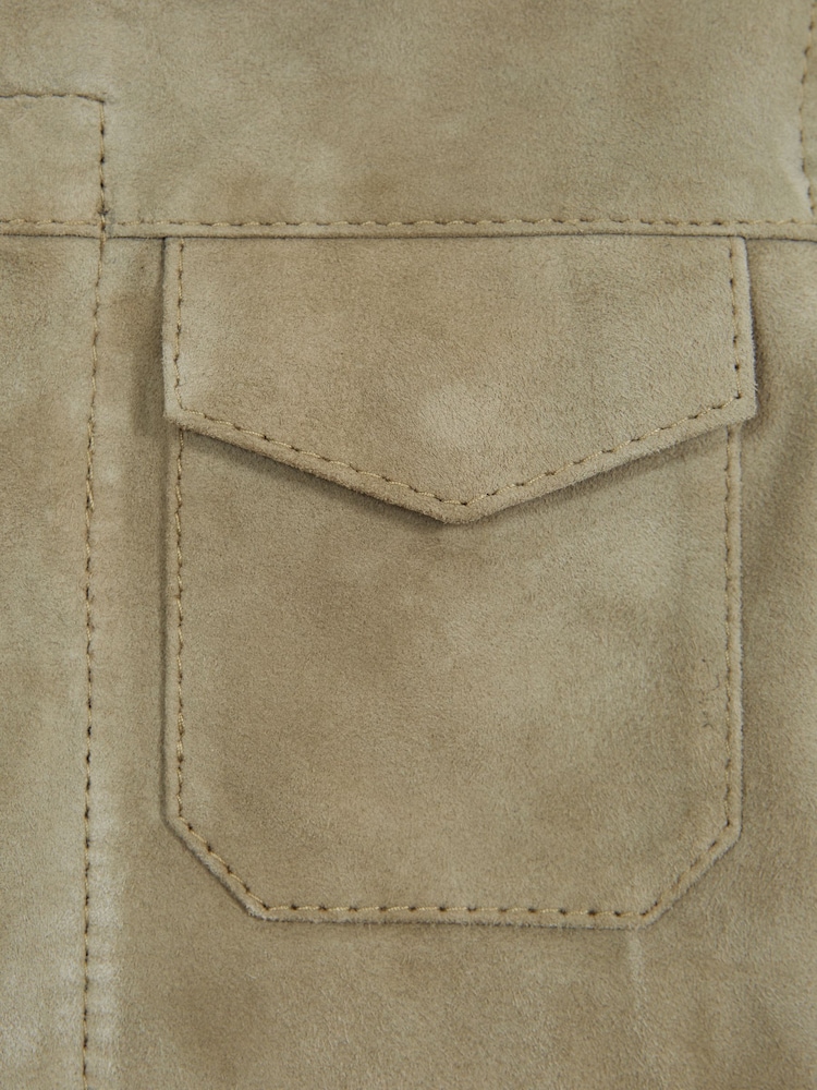 Reiss Sage Spark 9-12 yrs Suede Overshirt - Image 8 of 8