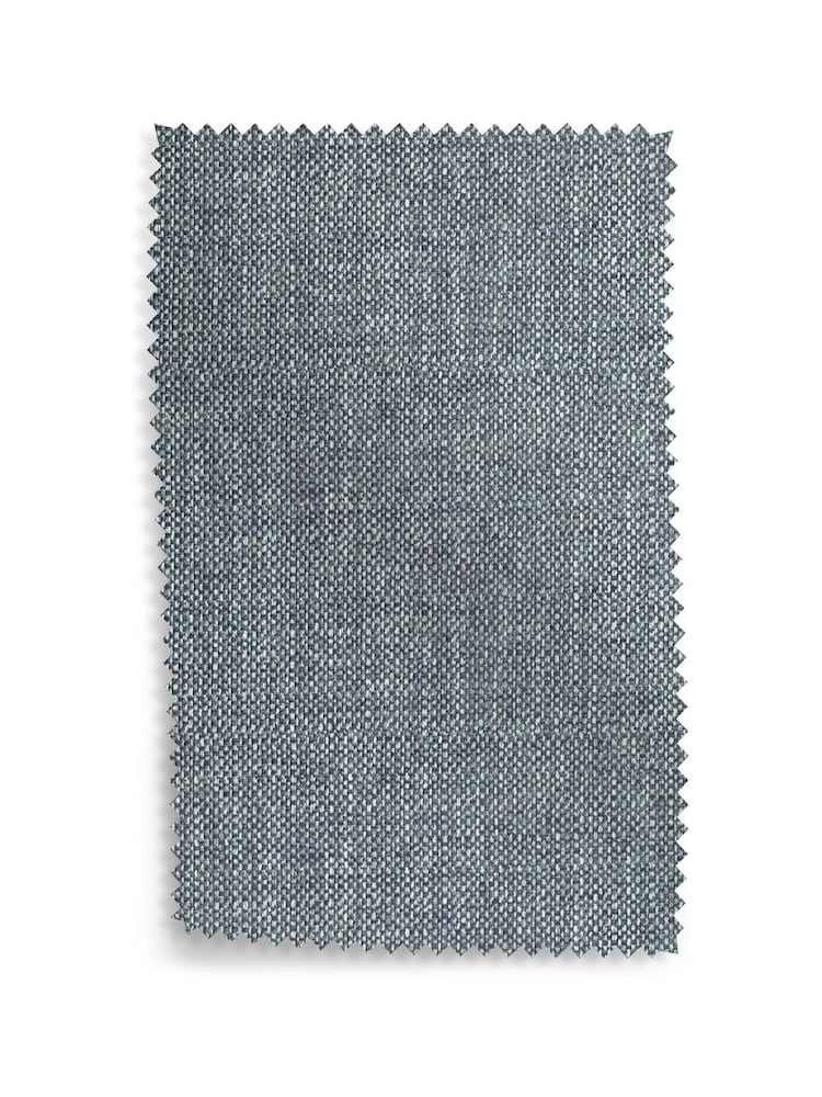 Fabric by Metre Chunky Weave Mid Blue - Image 1 of 1