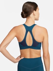 Nike Blue Dri-FIT Swoosh High Support Sports Bra - Image 2 of 8