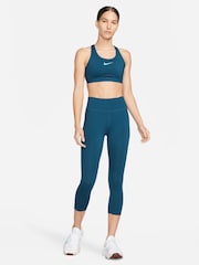 Nike Blue Dri-FIT Swoosh High Support Sports Bra - Image 3 of 8
