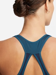 Nike Blue Dri-FIT Swoosh High Support Sports Bra - Image 6 of 8