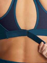 Nike Blue Dri-FIT Swoosh High Support Sports Bra - Image 8 of 8