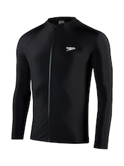 Speedo Black Zip Long Sleeve Top - Image 7 of 7