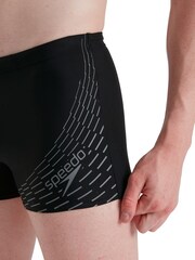 Speedo Black Medley Logo Aquashort Swim Shorts - Image 3 of 7
