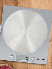Salter Silver Bamboo Worktop Chopping Board with Lip Scales - Image 1 of 4