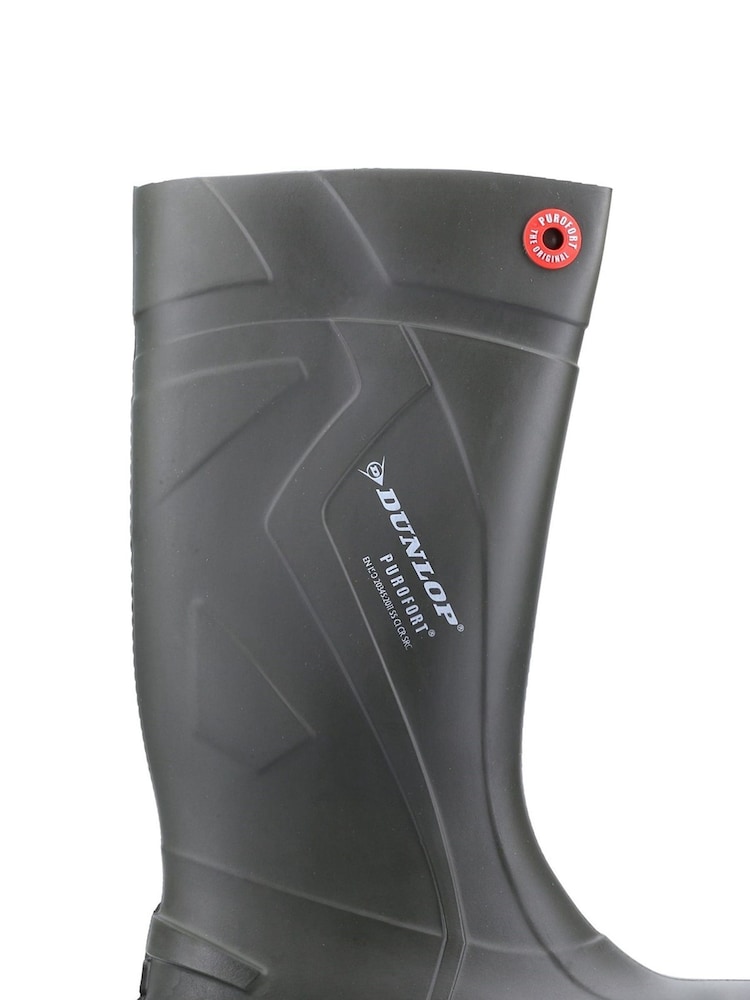 Dunlop Green Purofort+ Full Safety Wellies - Image 1 of 5