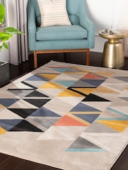 LIVABLISS Taupe City Geometric Rug - Image 2 of 6