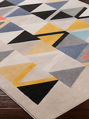 LIVABLISS Taupe City Geometric Rug - Image 3 of 6