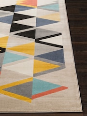 LIVABLISS Taupe City Geometric Rug - Image 4 of 6