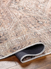 LIVABLISS Pink Amelie Vintage Traditional Washable Rug - Image 5 of 6