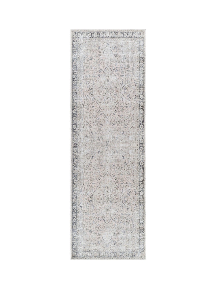 LIVABLISS Blue Amelie Vintage Traditional Washable Rug - Image 6 of 6 LIVABLISS Blue Amelie Vintage Traditional Washable Rug - Image 6 of 6