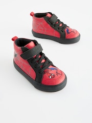 Red Spiderman Elastic Lace Touch Fastening Boots - Image 1 of 5