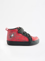 Red Spiderman Elastic Lace Touch Fastening Boots - Image 2 of 5
