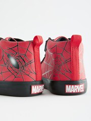 Red Spiderman Elastic Lace Touch Fastening Boots - Image 3 of 5