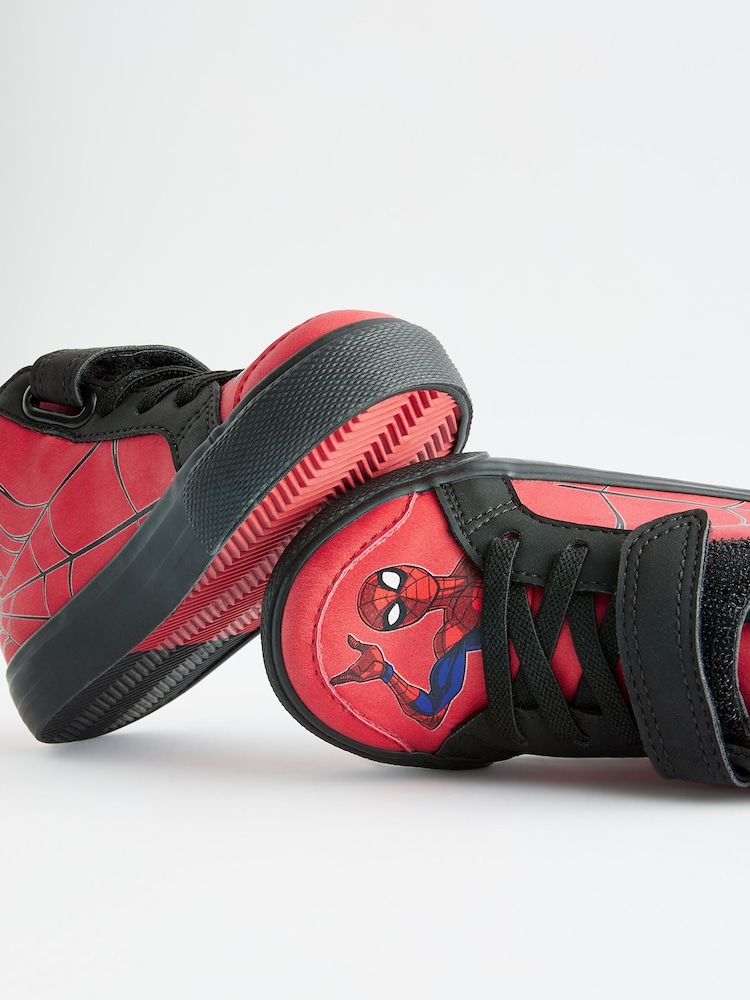 Red Spiderman Elastic Lace Touch Fastening Boots - Image 5 of 5