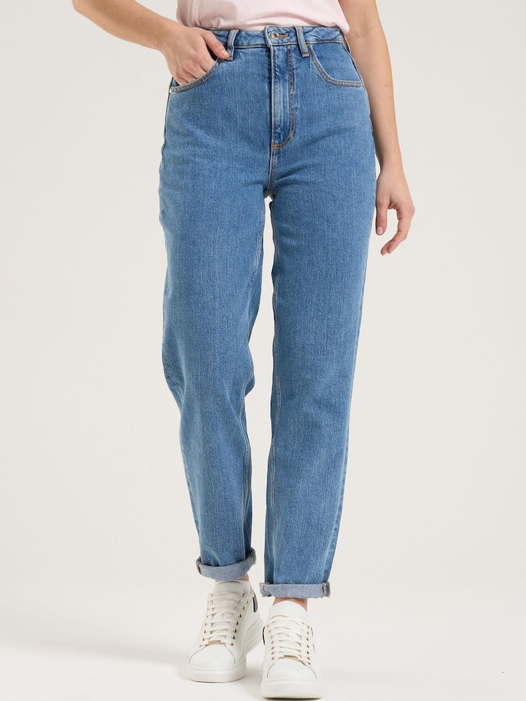 Guess Blue Mom Fit Jeans - Image 1 of 4
