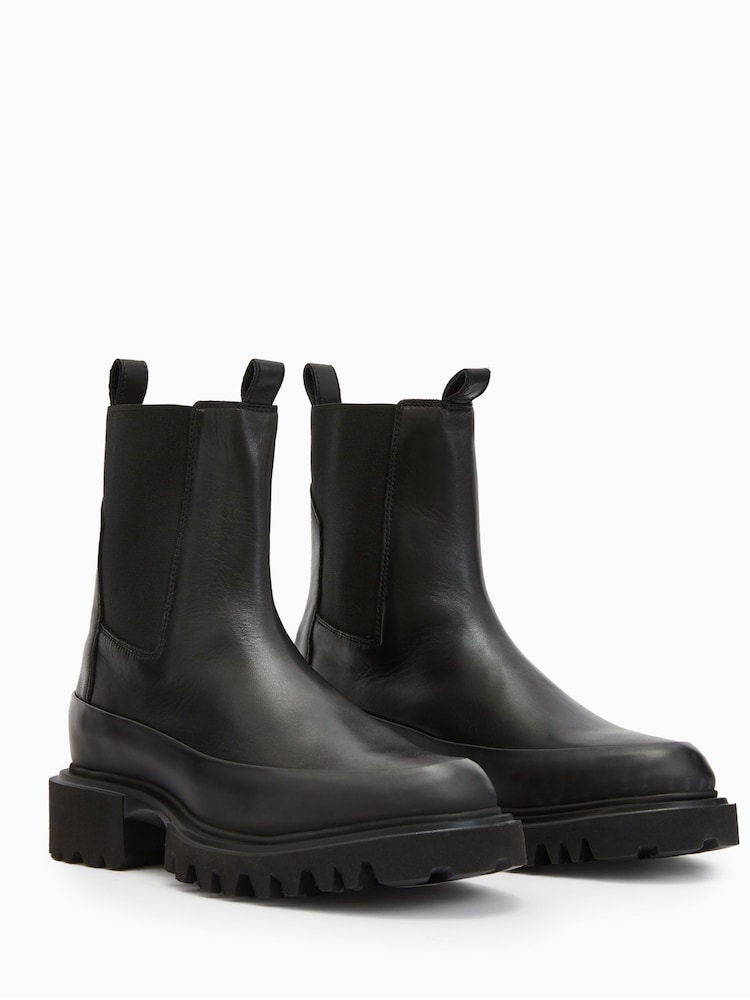 AllSaints Black Harlee Boots - Image 2 of 6