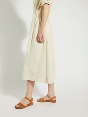 Dune London Brown Landie Cross Strap Comfort Sandals - Image 2 of 6