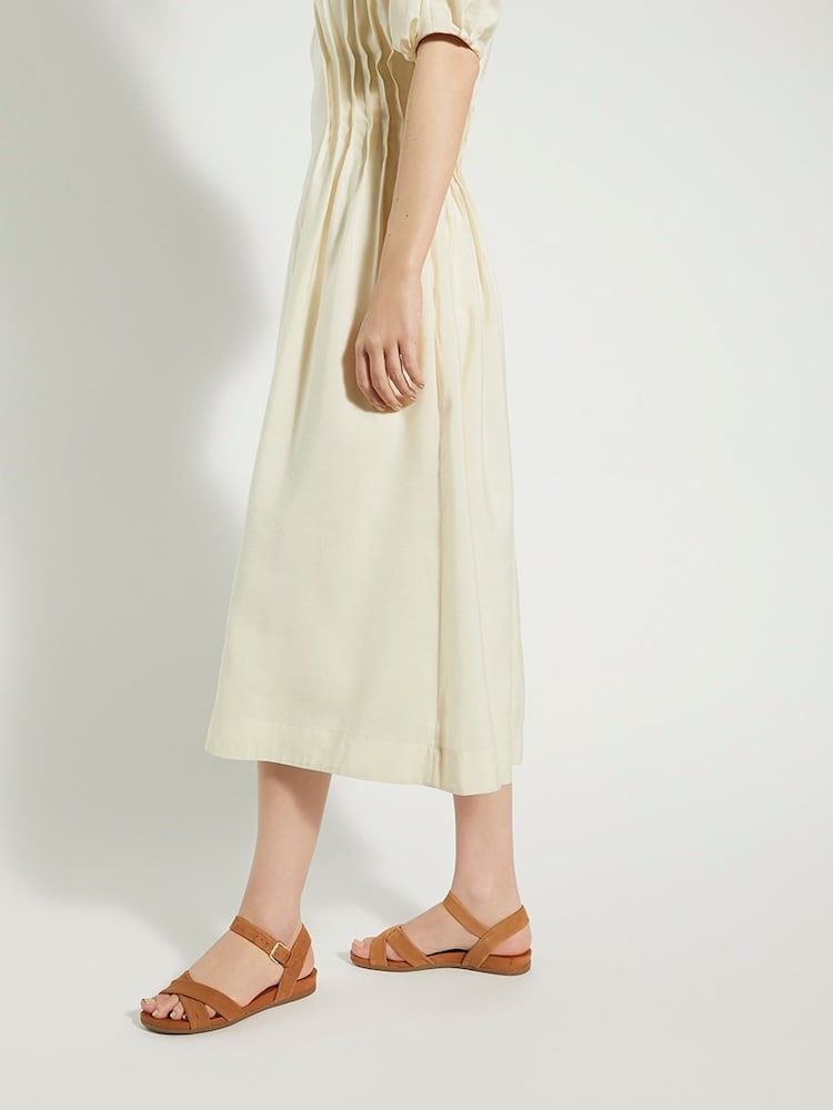 Dune London Brown Landie Cross Strap Comfort Sandals - Image 2 of 6