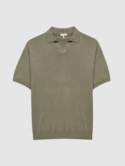 Salvia - Reiss Larks Polo de cuello abierto - Imagen 2 de 6