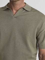 Salvia - Reiss Larks Polo de cuello abierto - Imagen 4 de 6