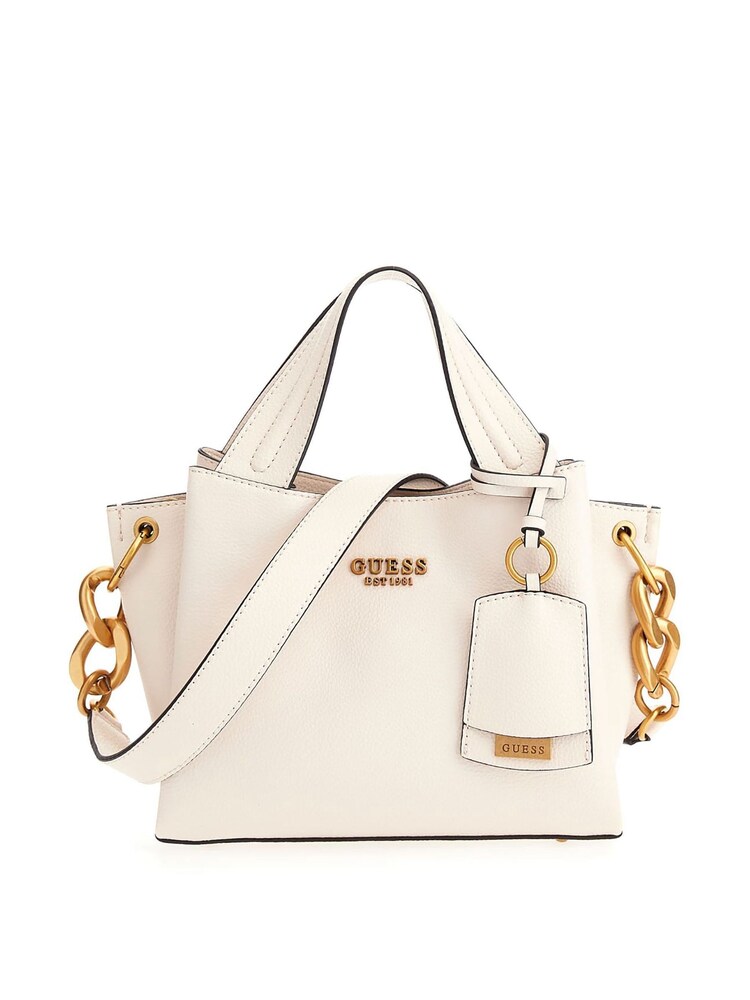 Guess Small Zed Girlfriend Carryall Cream Bag - Image 1 of 3