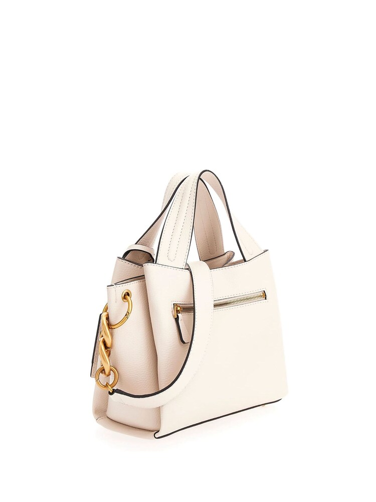 Guess Small Zed Girlfriend Carryall Cream Bag - Image 2 of 3