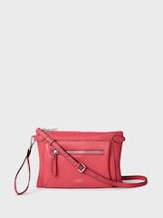 Osprey London Ruby Leather Cross-Body Clutch Bag - Image 1 of 5