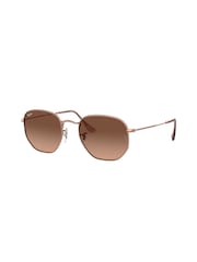 Ray-Ban Medium Hexagonal Flat Lens Sunglasses - Image 3 of 12