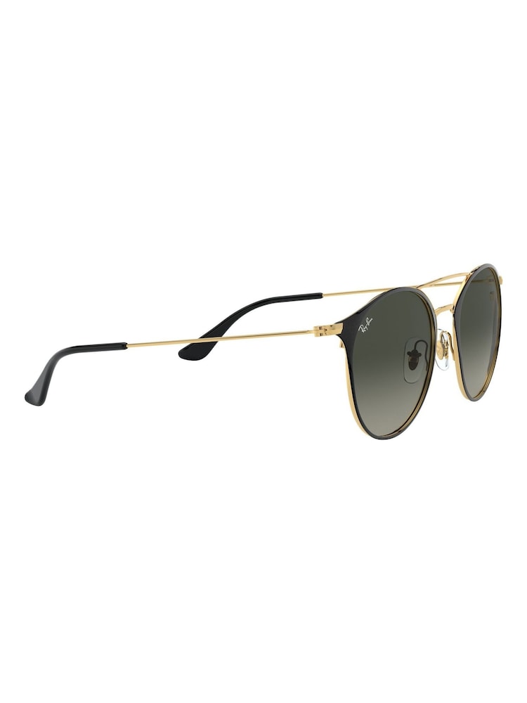 Ray-Ban Round Double Bridge Black Sunglasses - Image 12 of 12