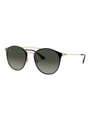 Ray-Ban Round Double Bridge Black Sunglasses - Image 3 of 12