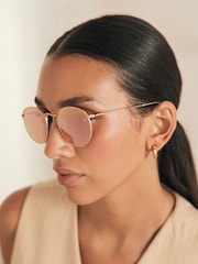 Ray-Ban Small Round Metal Sunglasses - Image 1 of 14
