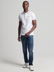 Superdry Red Cotton Vintage Tipped Short Sleeve Polo Shirt - Image 5 of 5