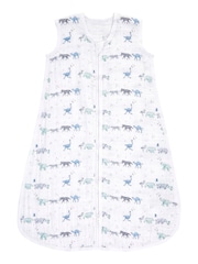 aden + anais Blue 100% Cotton Sleeping Bag - Image 2 of 6