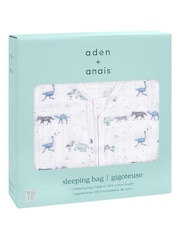 aden + anais Blue 100% Cotton Sleeping Bag - Image 3 of 6
